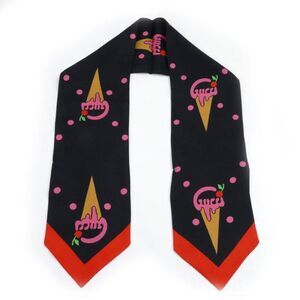 Gucci Silk Black Scarves